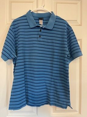 Patagonia Organic Cotton Blue Striped Polo Shirt